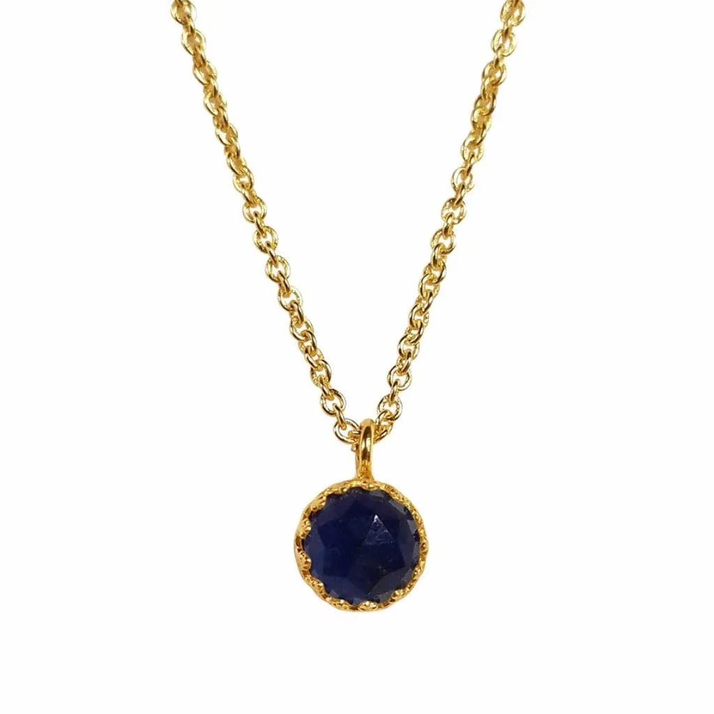Rococo Sapphire Quartz Pendant Necklace
