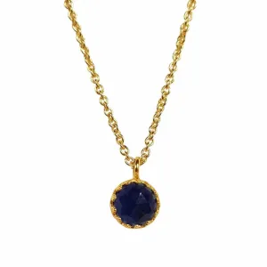 Rococo Sapphire Quartz Pendant Necklace