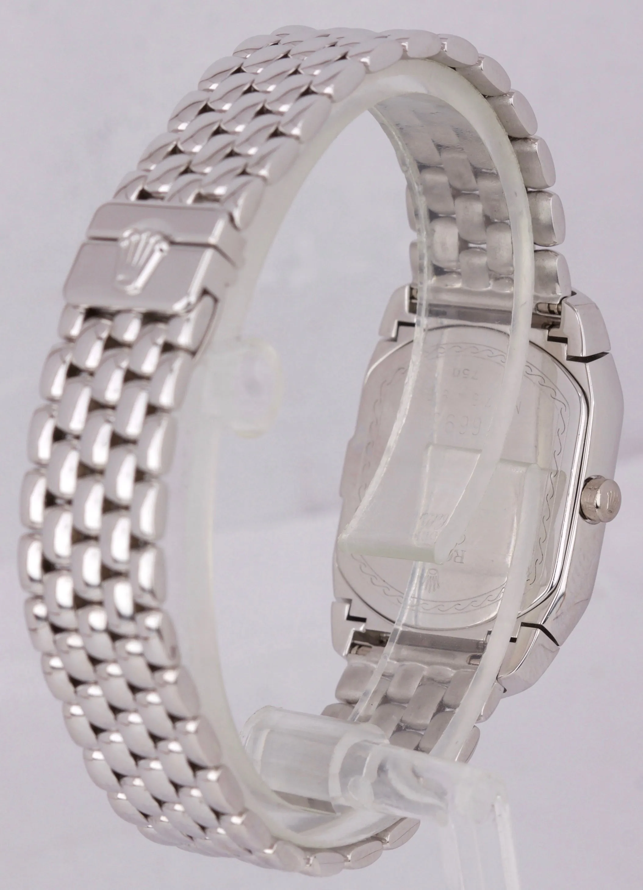 Rolex Cellini Cellissima 18K White Gold MOP 222 Diamond Swiss Quartz Watch 6693