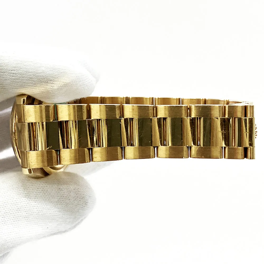Rolex Day Date 118235 Silver Diamond Dial Oct 2000