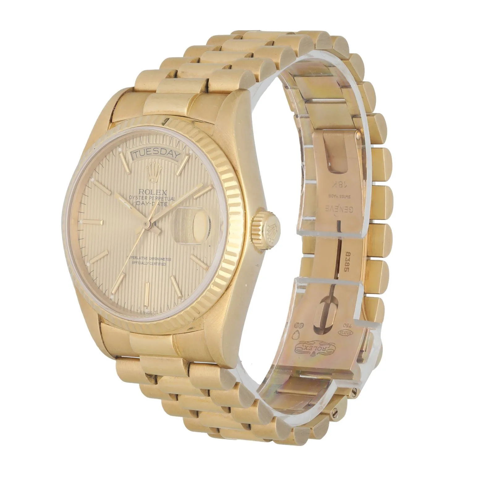Rolex Day Date 18038 President Men's Watch Box & Papers.