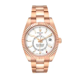 Rolex Sky-Dweller Rose Gold / White / Oyster 326935