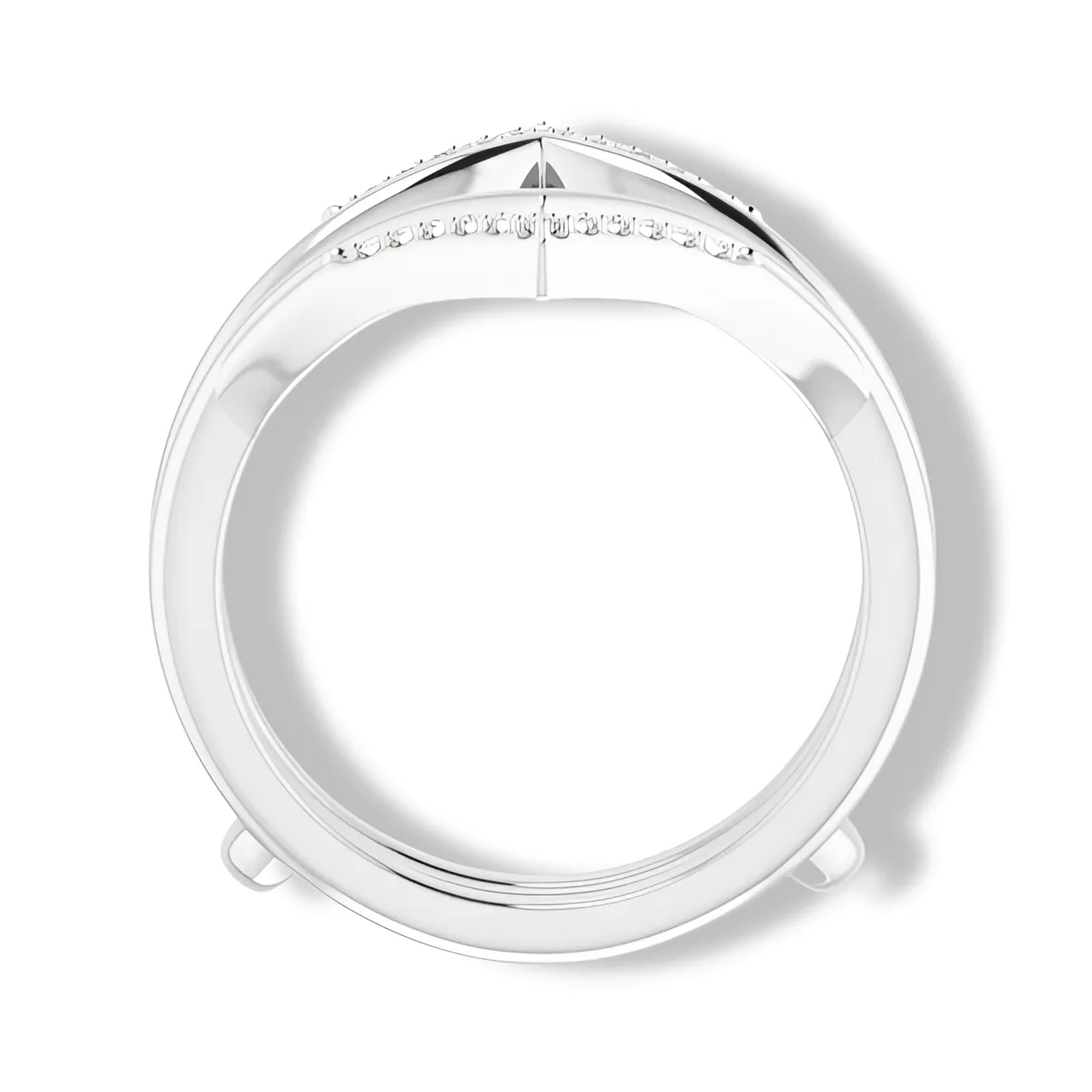 Round Diamond Double Row Ring Guard