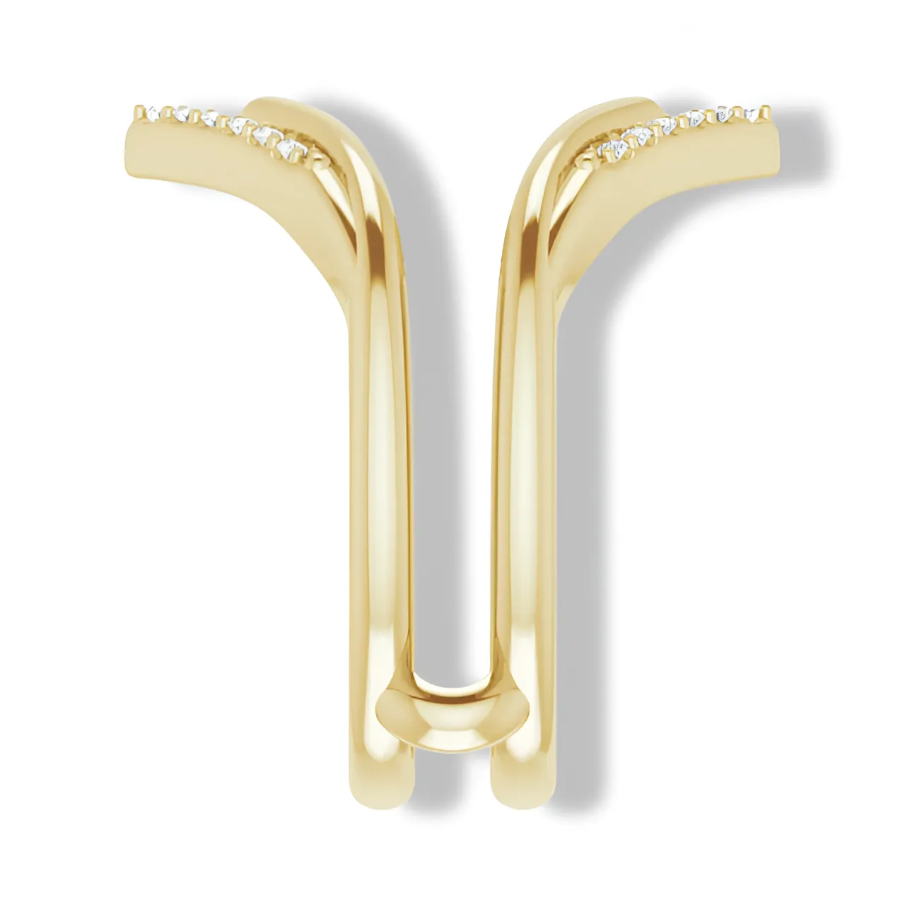 Round Diamond Double Row Ring Guard