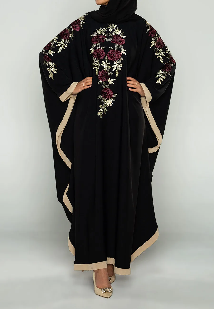Ruby Carnations Batwing Farasha (Premium)
