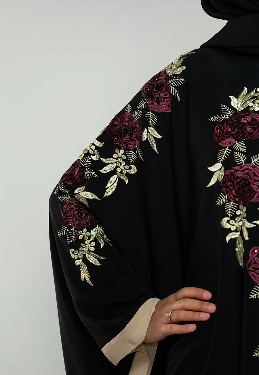 Ruby Carnations Batwing Farasha (Premium)