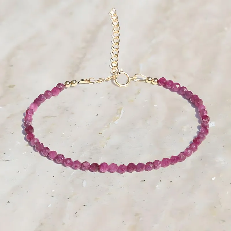 Ruby Delicate Luxury Anklet