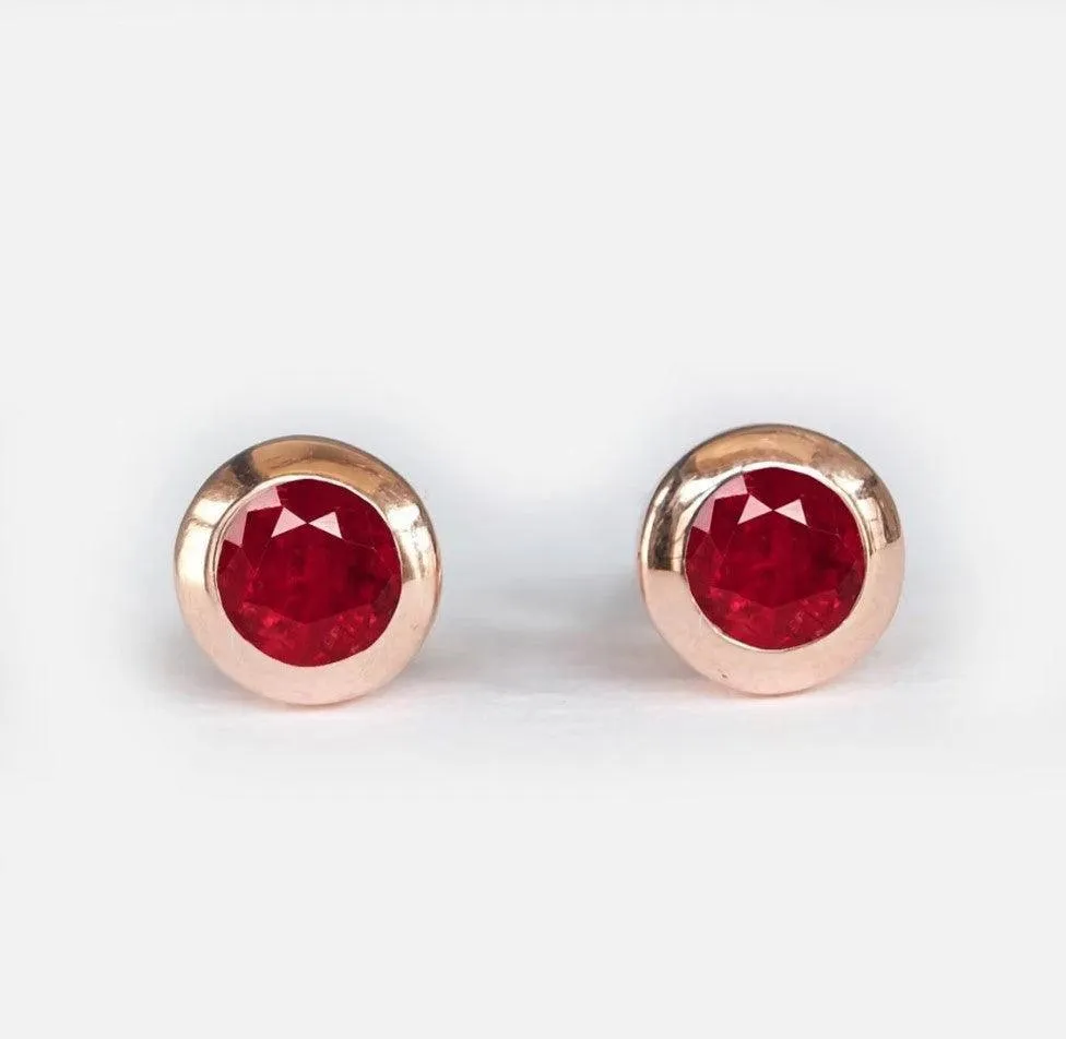 Ruby Earrings Amayeta