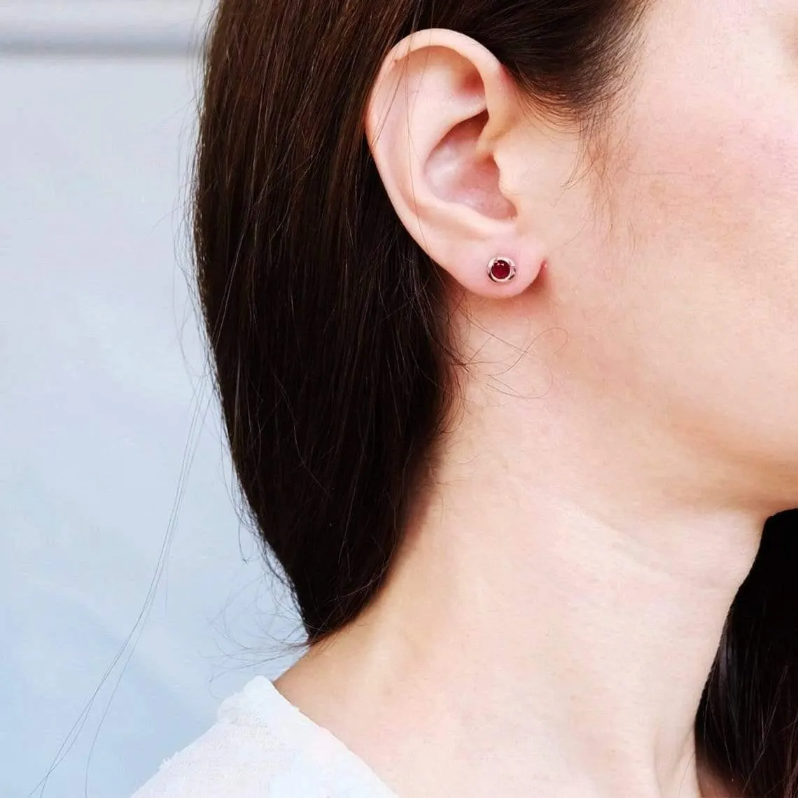 Ruby Earrings Amayeta
