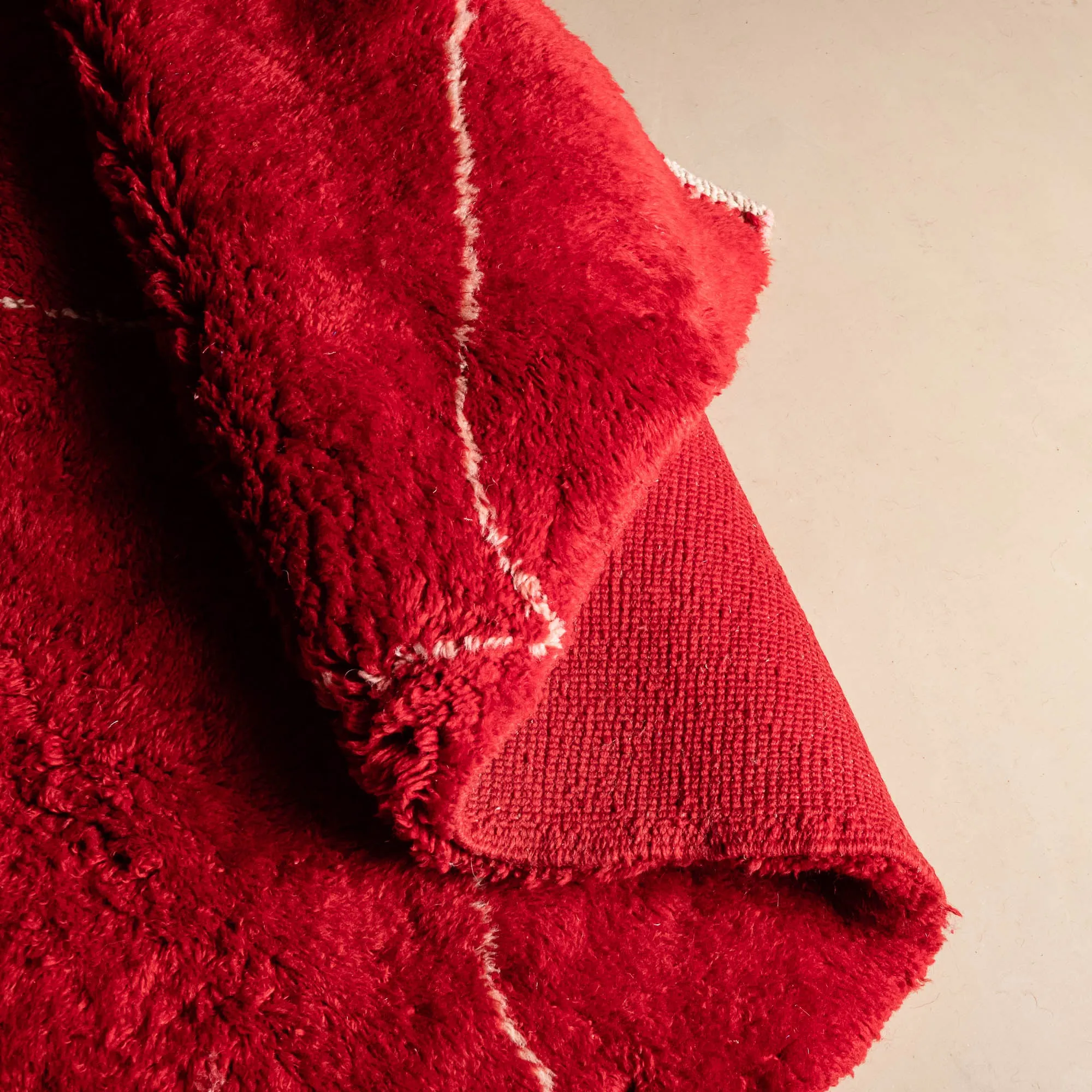 Ruby Rhapsody - Luxury Shag Moroccan Rug