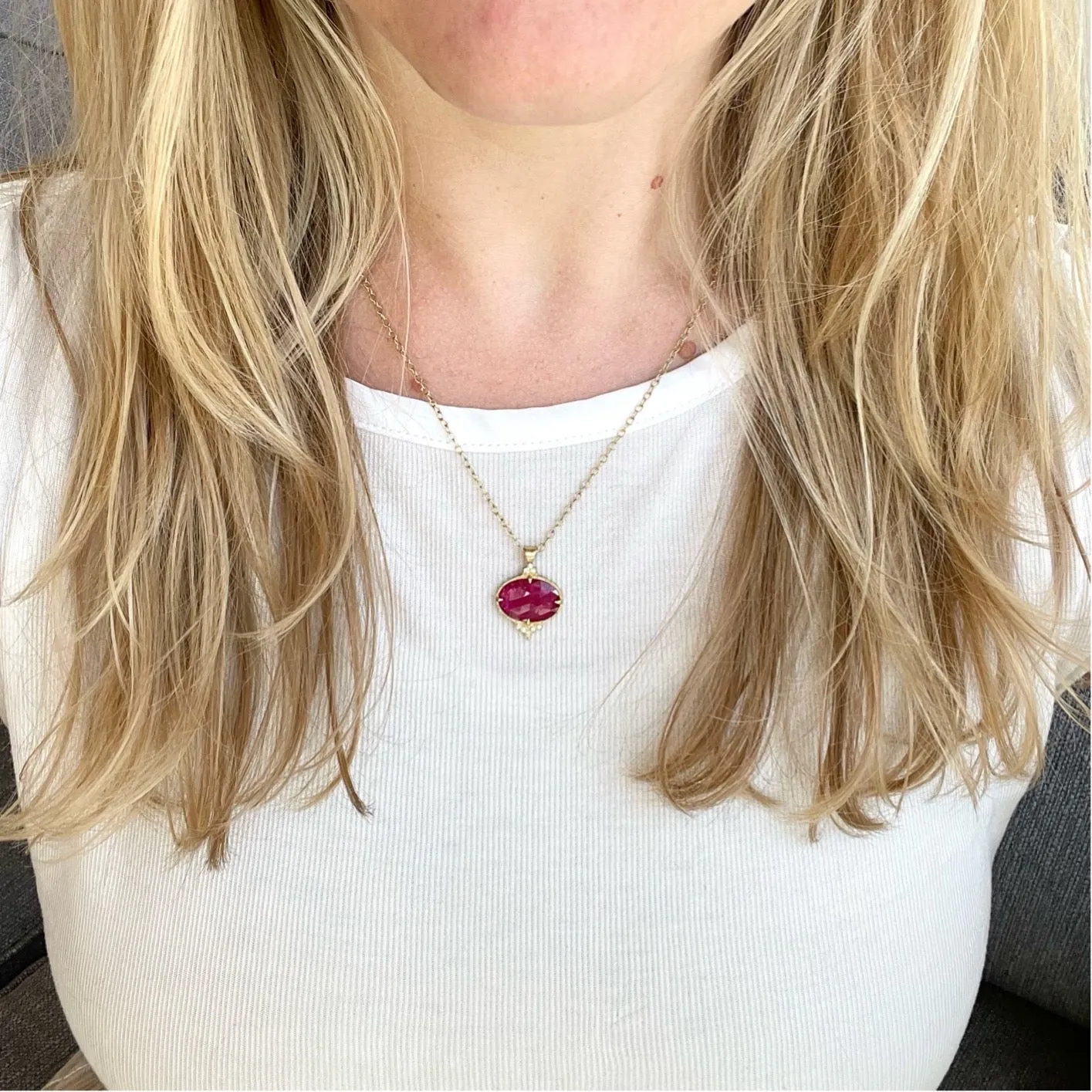 Ruby Slice Pendant