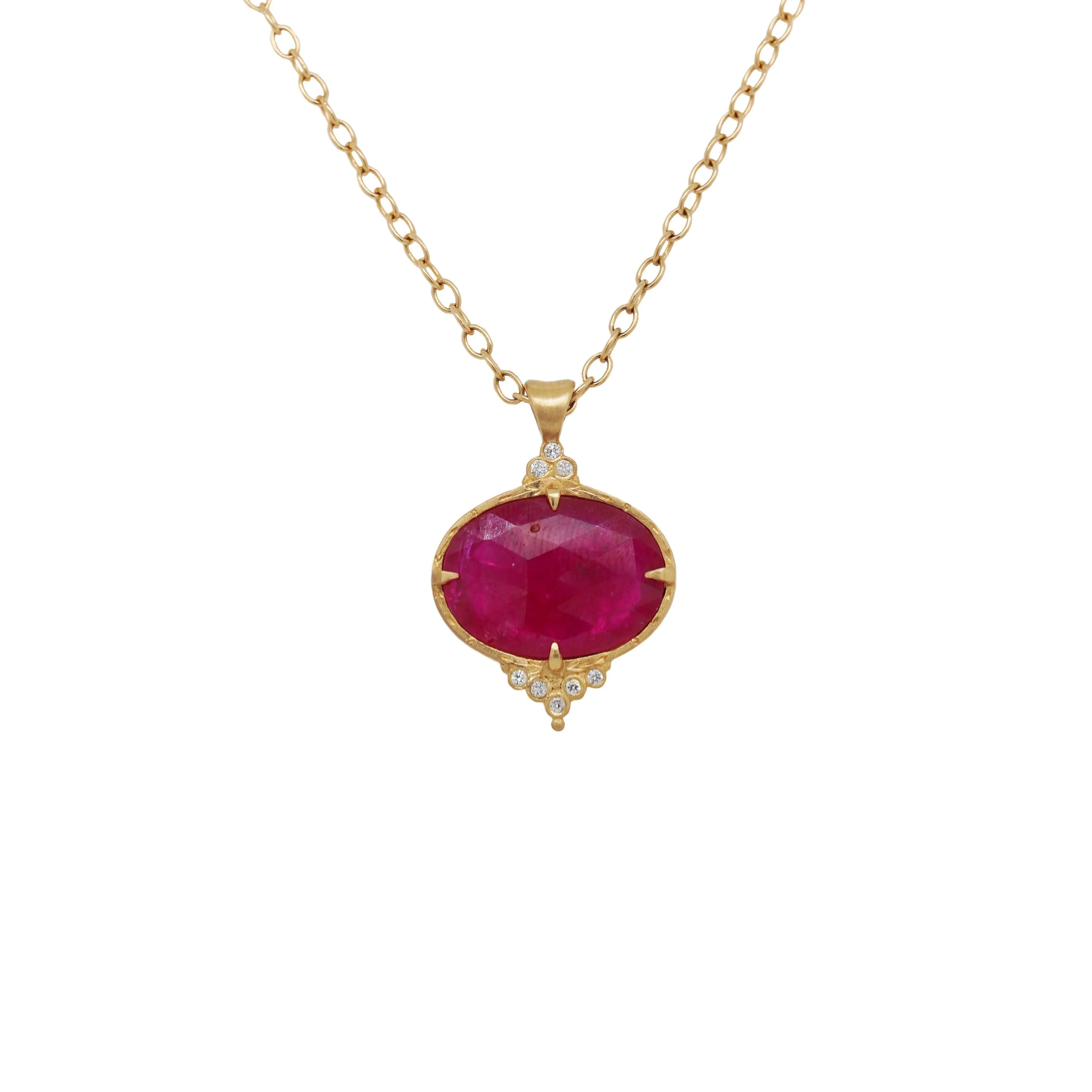 Ruby Slice Pendant