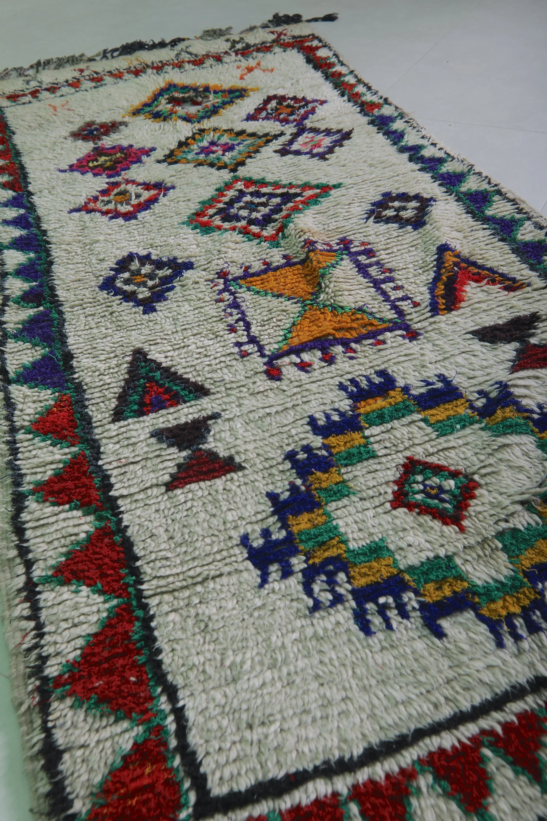 Runner Azilal Rug - 3.8 x 9 ft | Unique Moroccan Handmade Rug