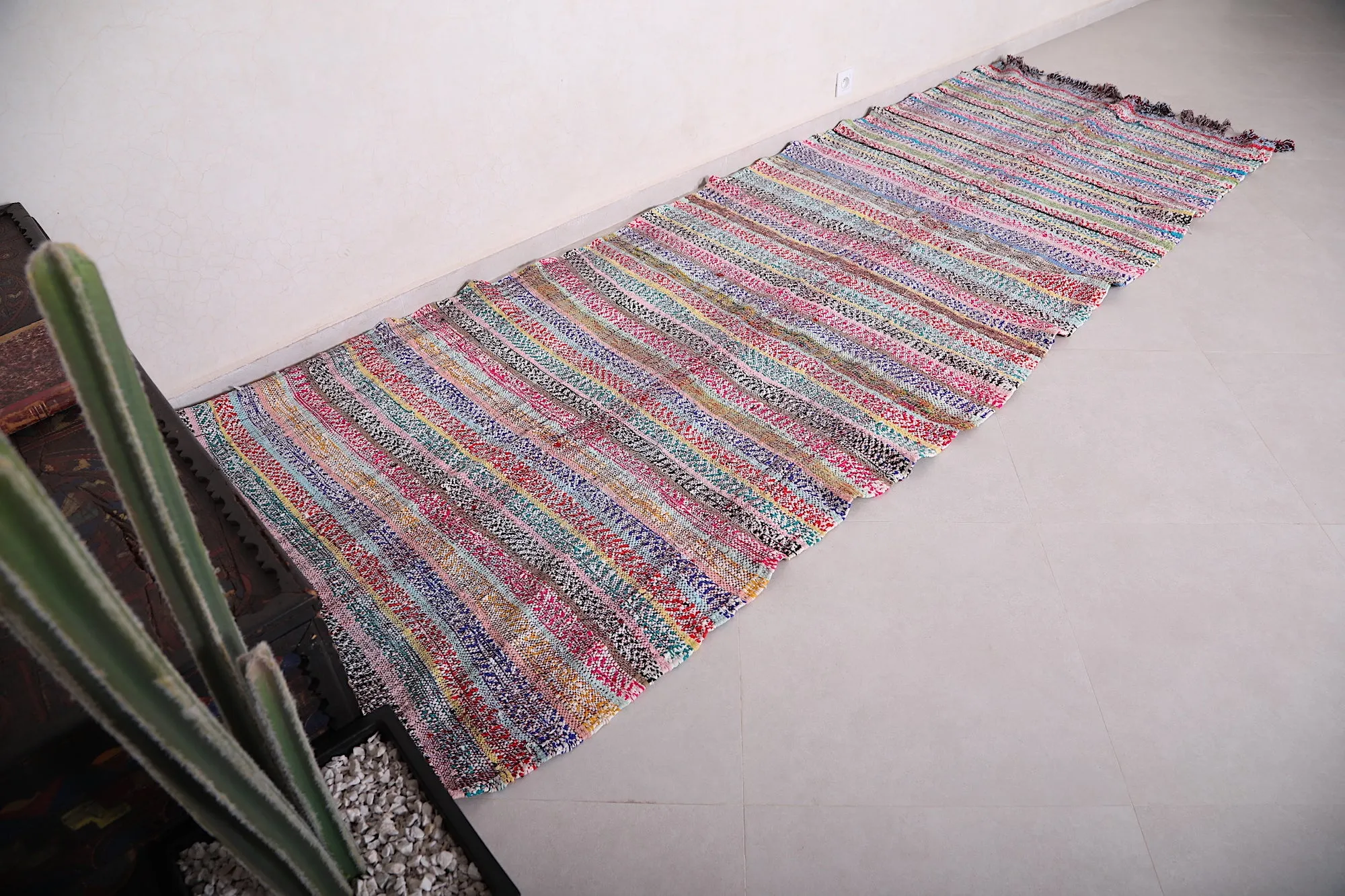 Runner Moroccan Berber Rug 4 x 11.3 Feet - Bold & Elegant Design