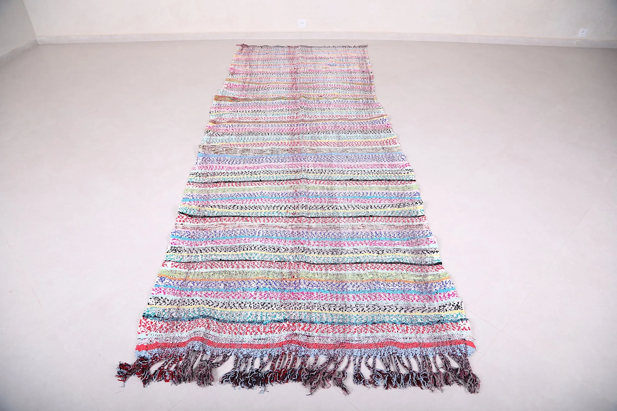 Runner Moroccan Berber Rug 4 x 11.3 Feet - Bold & Elegant Design
