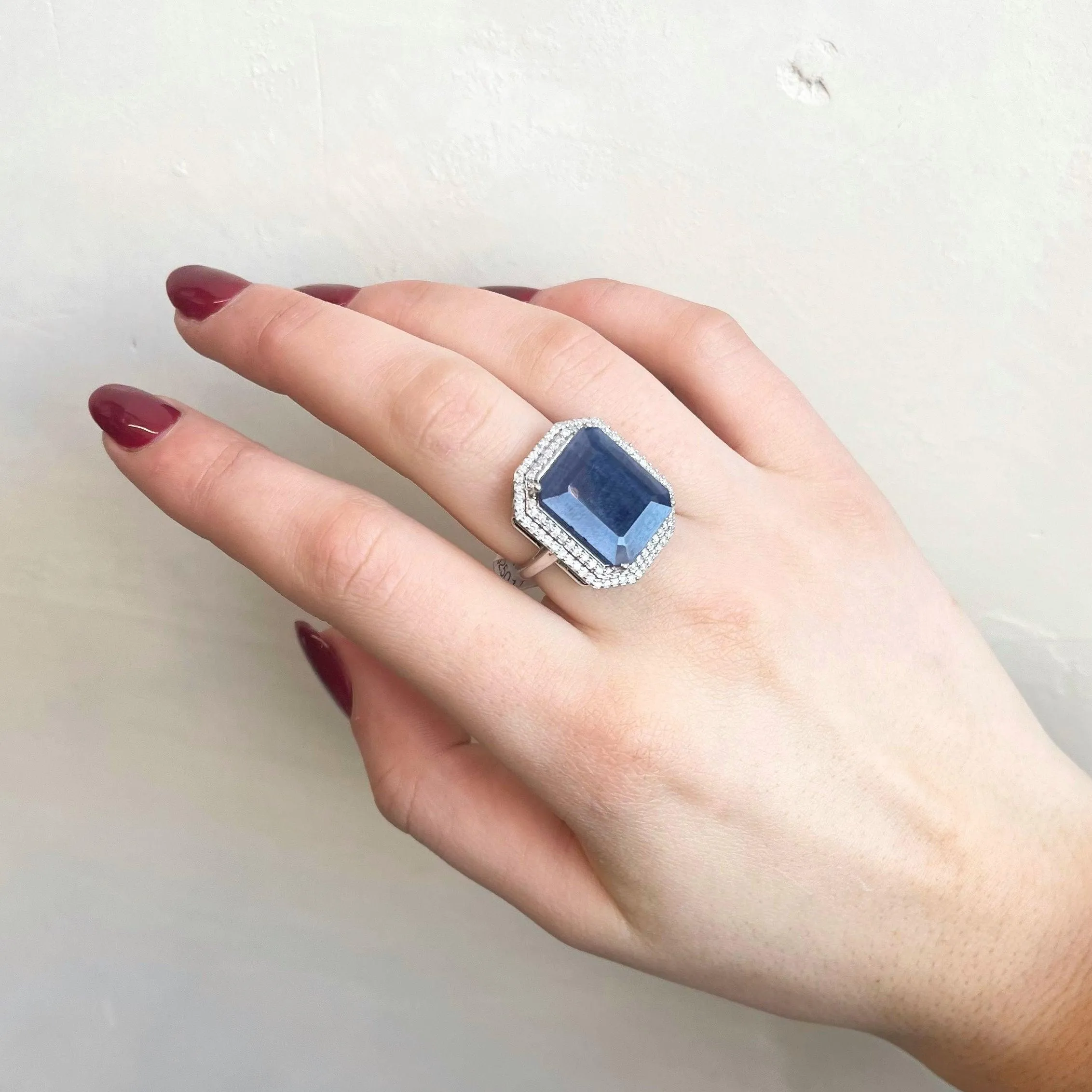 Sapphire & Diamond Cocktail Ring
