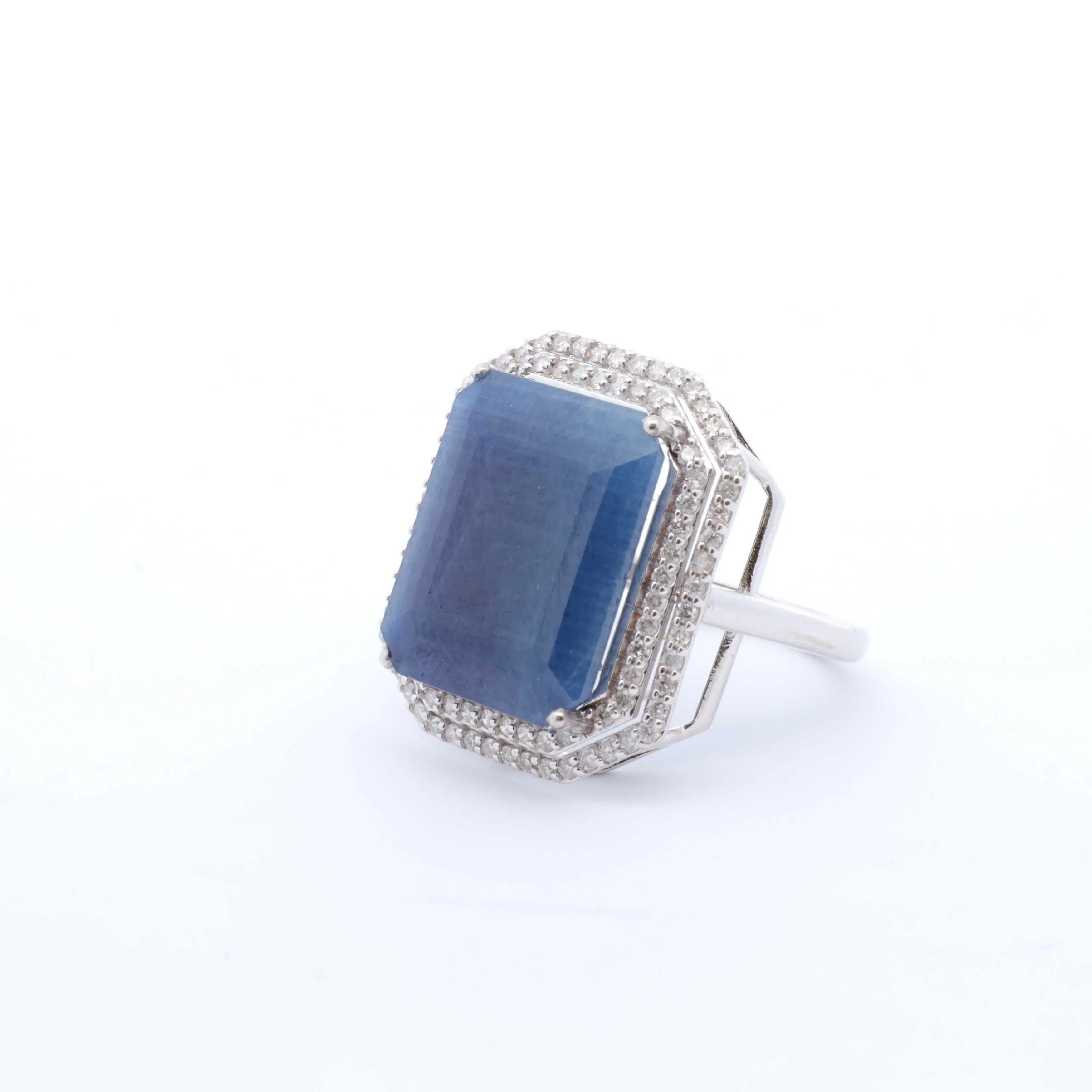 Sapphire & Diamond Cocktail Ring