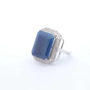 Sapphire & Diamond Cocktail Ring