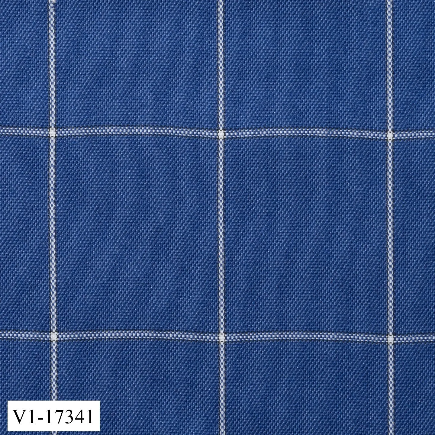 Sapphire Blue Thick Windowpane Jacket