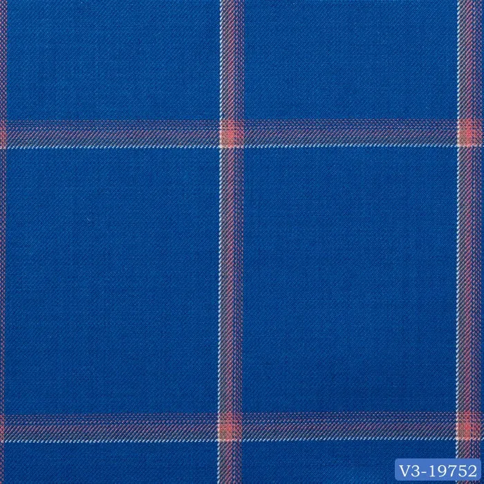 Sapphire Blue with Bright Windowpane Vest