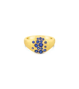 Sapphire Celestial Pinky Ring