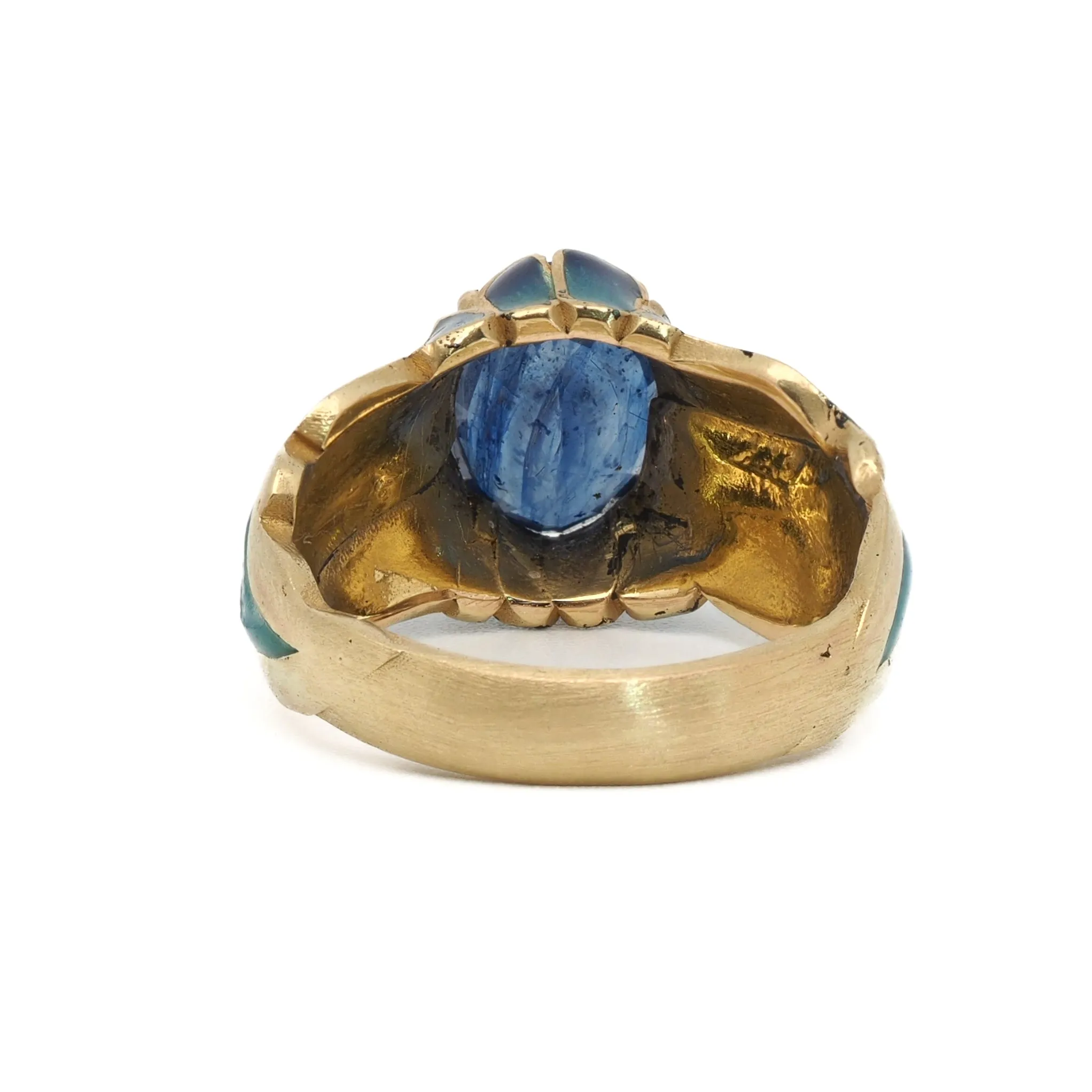 Sapphire Flame Ring