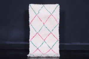 Small Azilal Hallway Rug – 2 x 4.1 ft | Handwoven Moroccan Accent