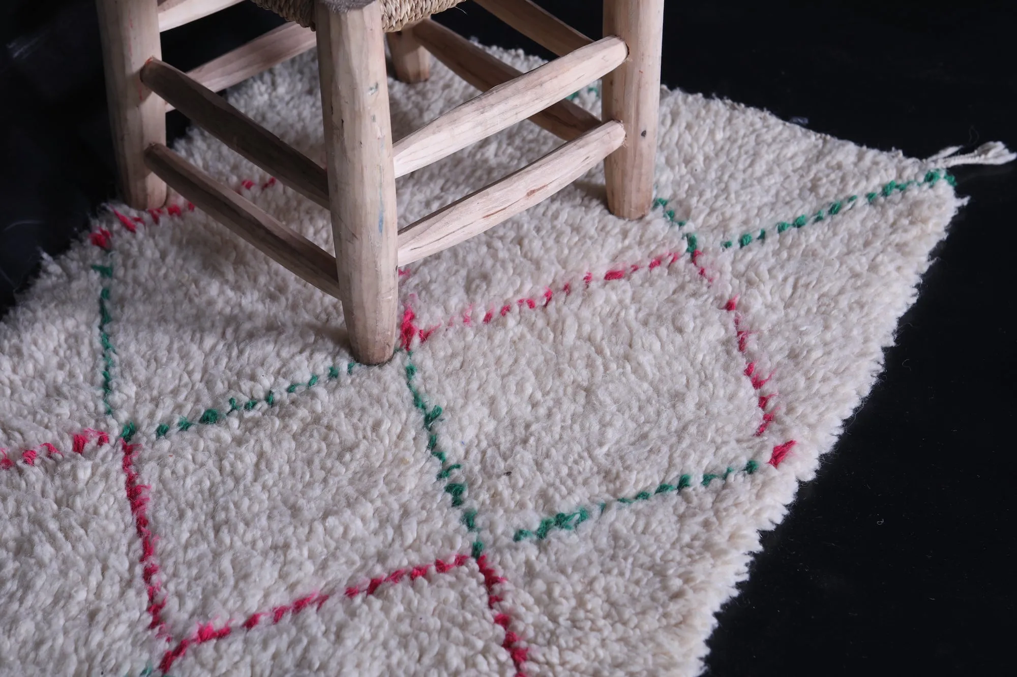 Small Azilal Hallway Rug – 2 x 4.1 ft | Handwoven Moroccan Accent