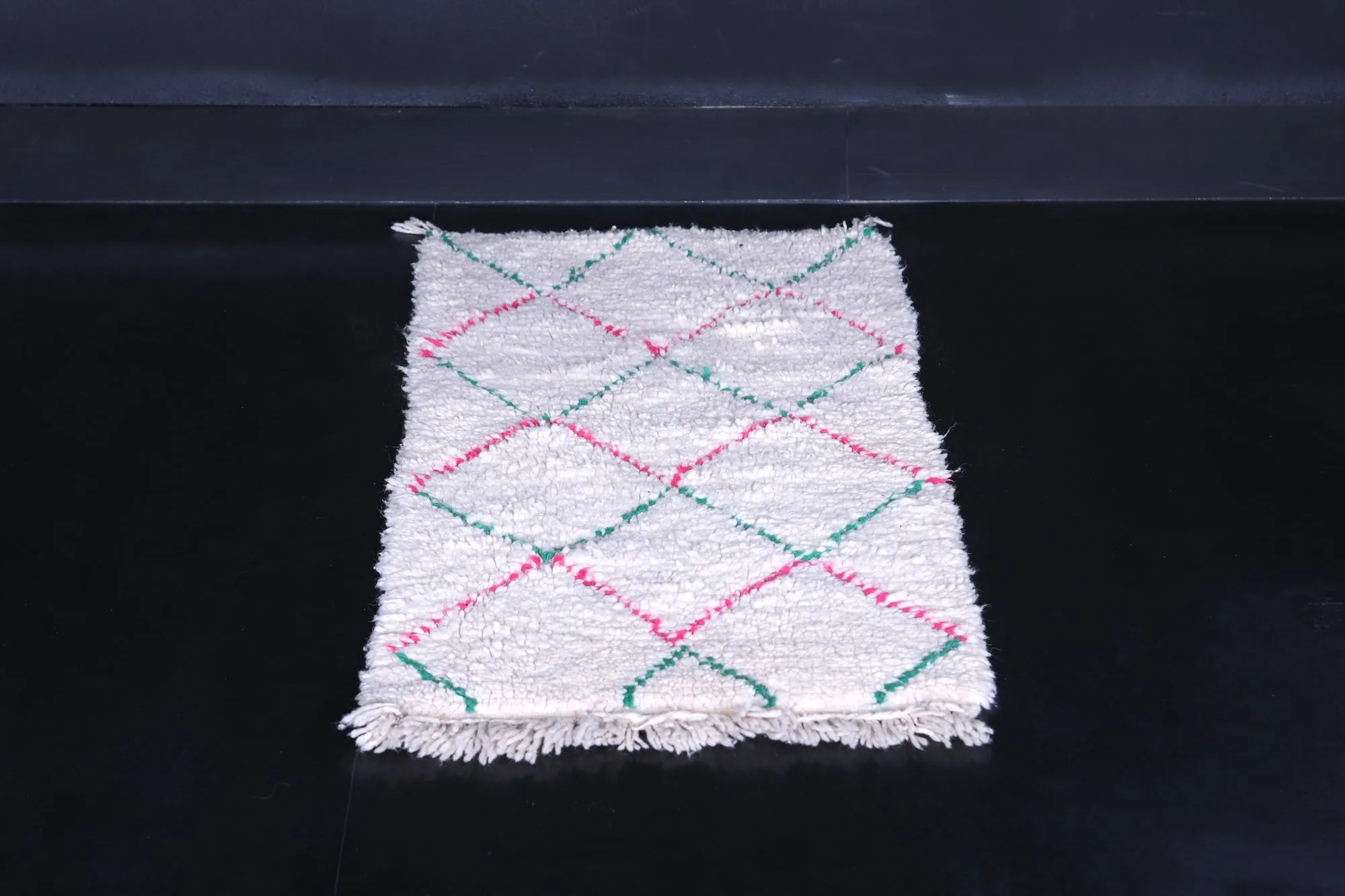 Small Azilal Hallway Rug – 2 x 4.1 ft | Handwoven Moroccan Accent