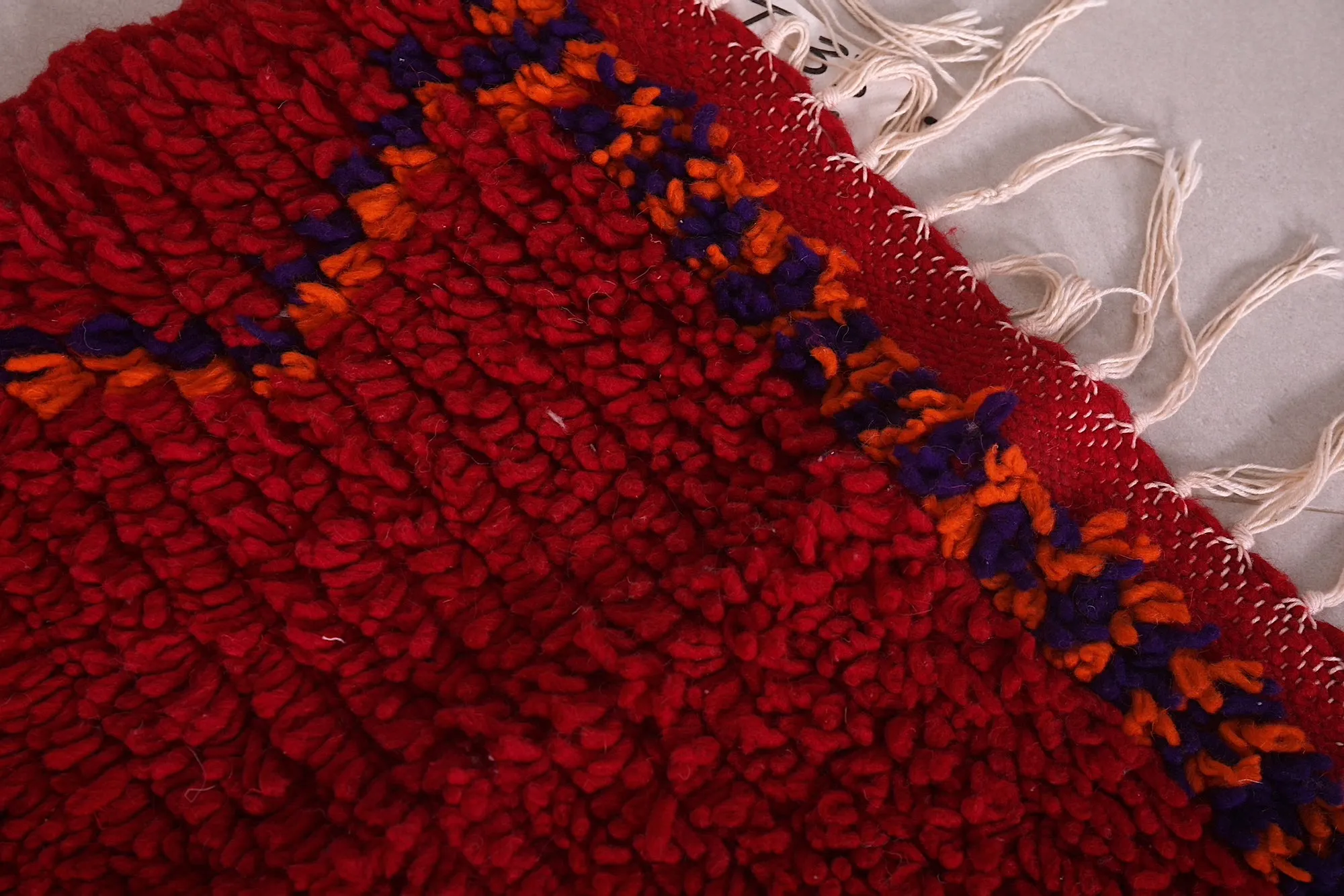 Small Red Berber Rug 1.8 x 3.3 Feet - Vibrant Moroccan Accent
