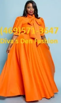 Solid Long Puff Sleeve Dress