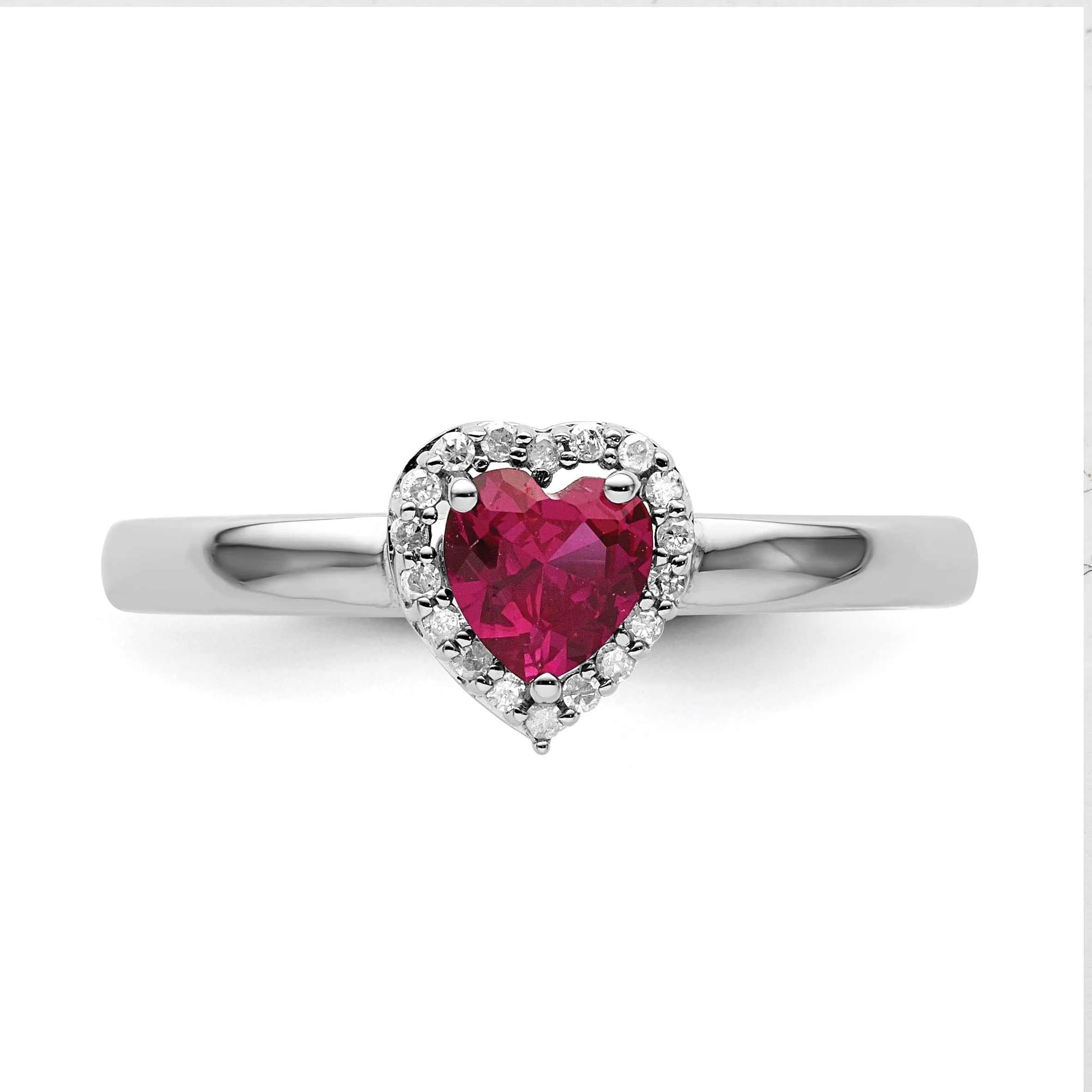Sterling Silver Stackable Expressions Diamond Ring