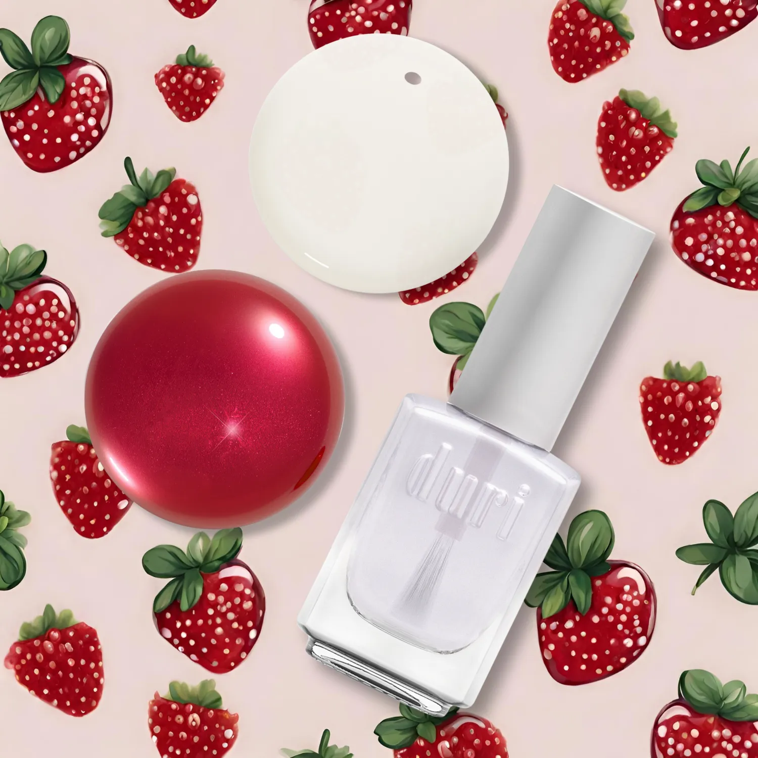 Strawberry Nail Girl, Trio Nail Polish Set
