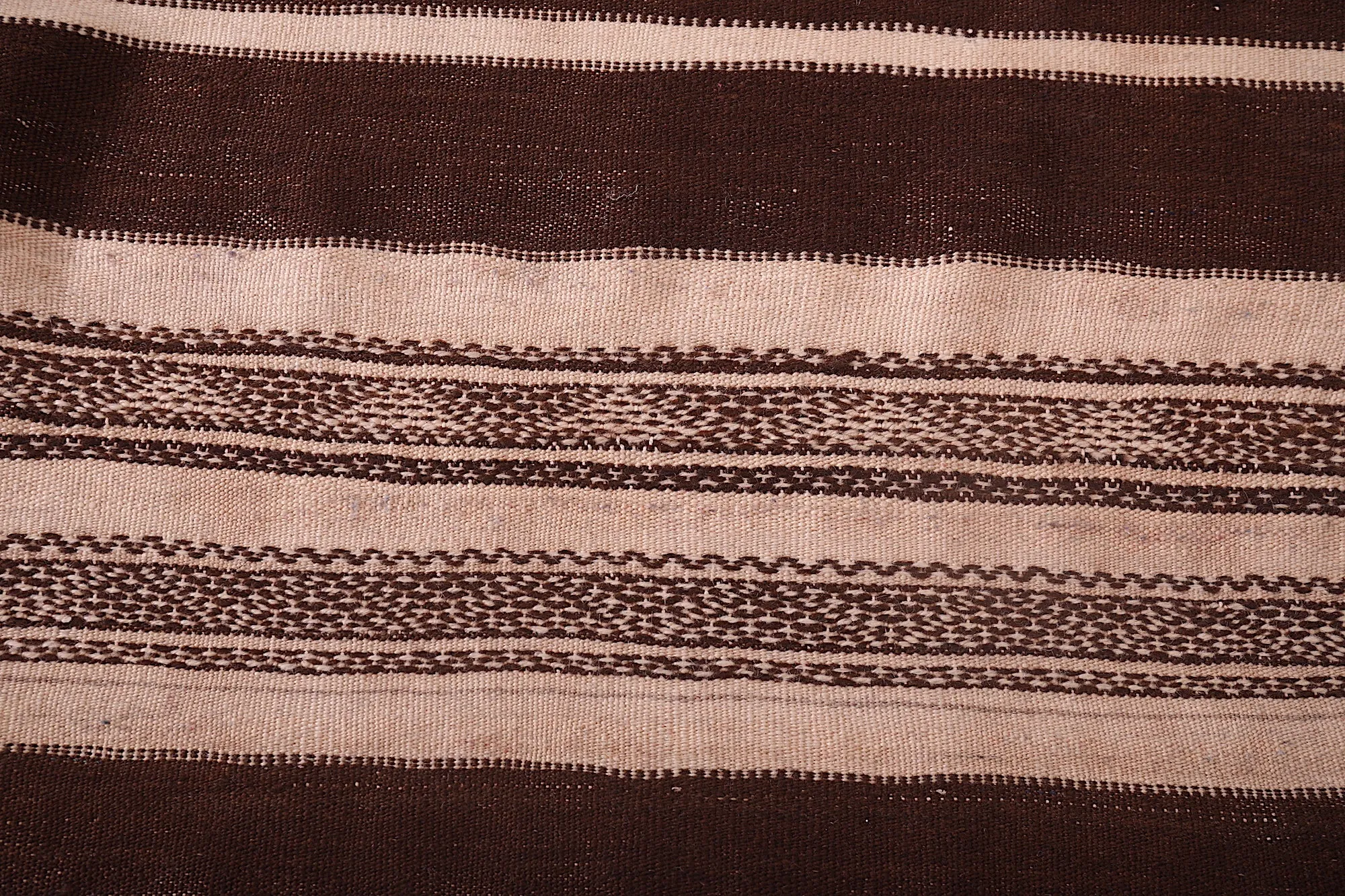 Striped Moroccan Berber Kilim Rug - 4.5x8.1 ft Handwoven