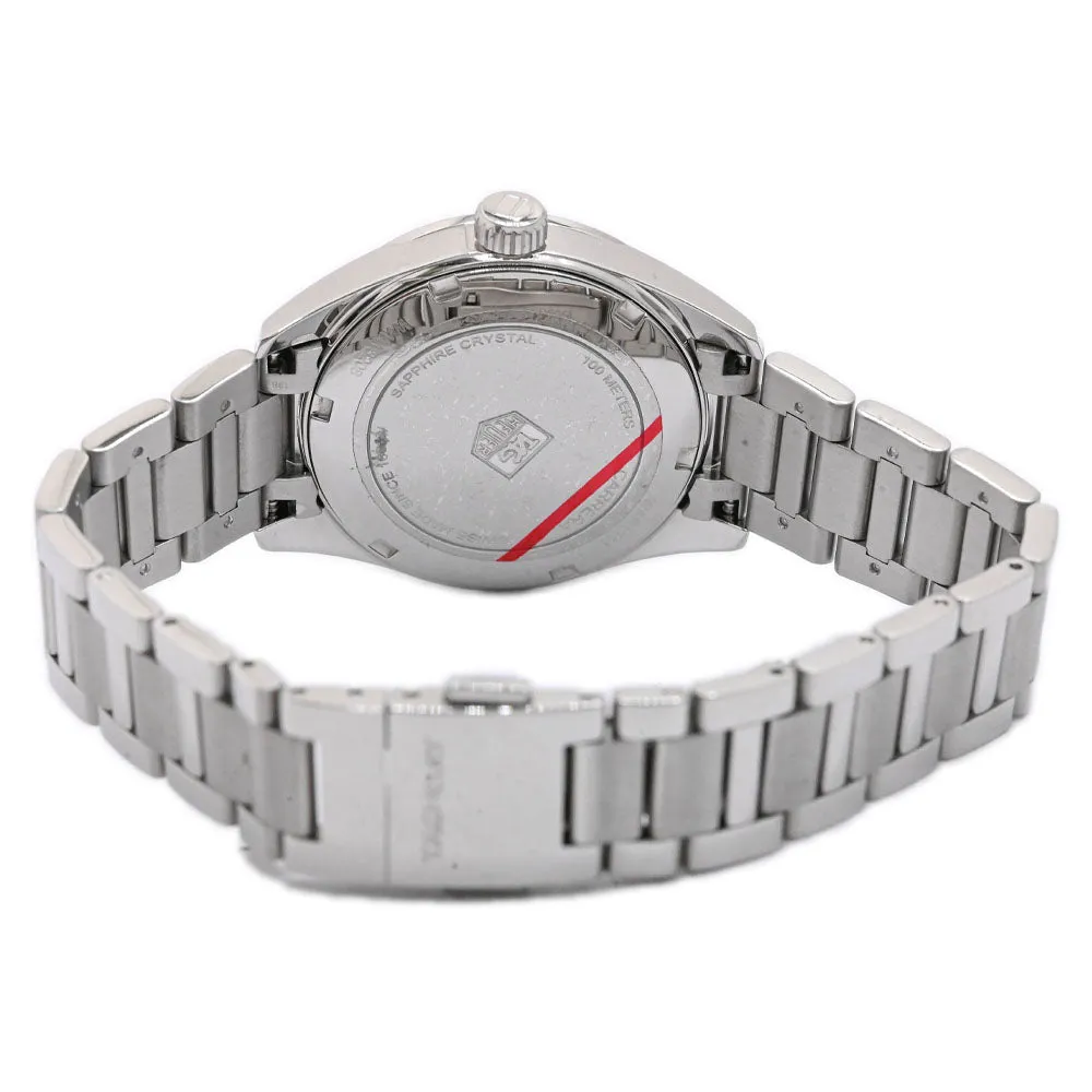 Tag Heuer Ladies Carrera Stainless Steel 32mm White MOP Stick Dial Watch Ref# WAR1311.BA0778