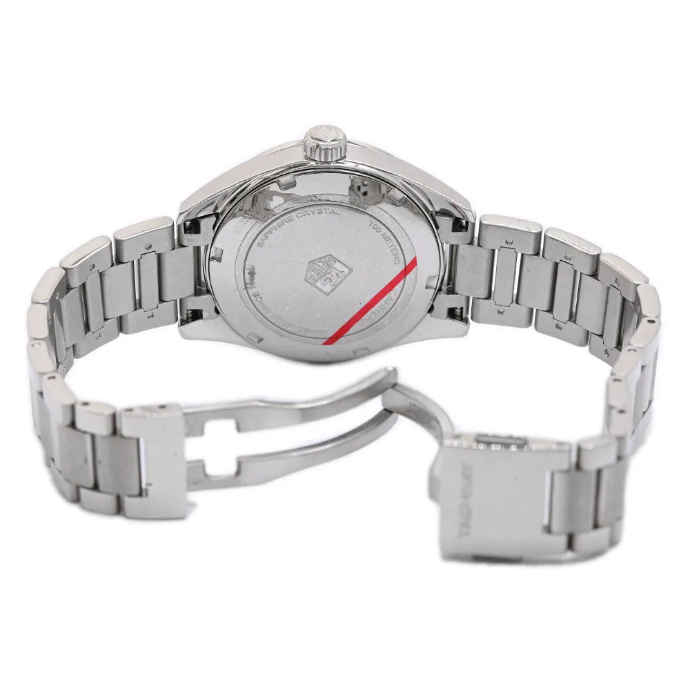 Tag Heuer Ladies Carrera Stainless Steel 32mm White MOP Stick Dial Watch Ref# WAR1311.BA0778