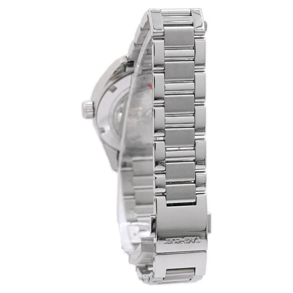 Tag Heuer Ladies Carrera Stainless Steel 32mm White MOP Stick Dial Watch Ref# WAR1311.BA0778