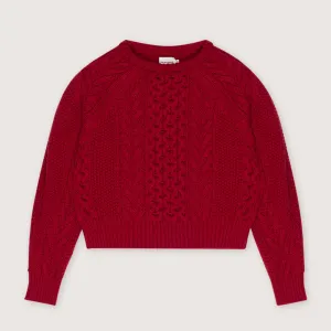 Tibet Woman's Jumper | Ruby Dusk