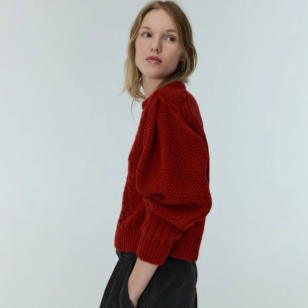Tibet Woman's Jumper | Ruby Dusk