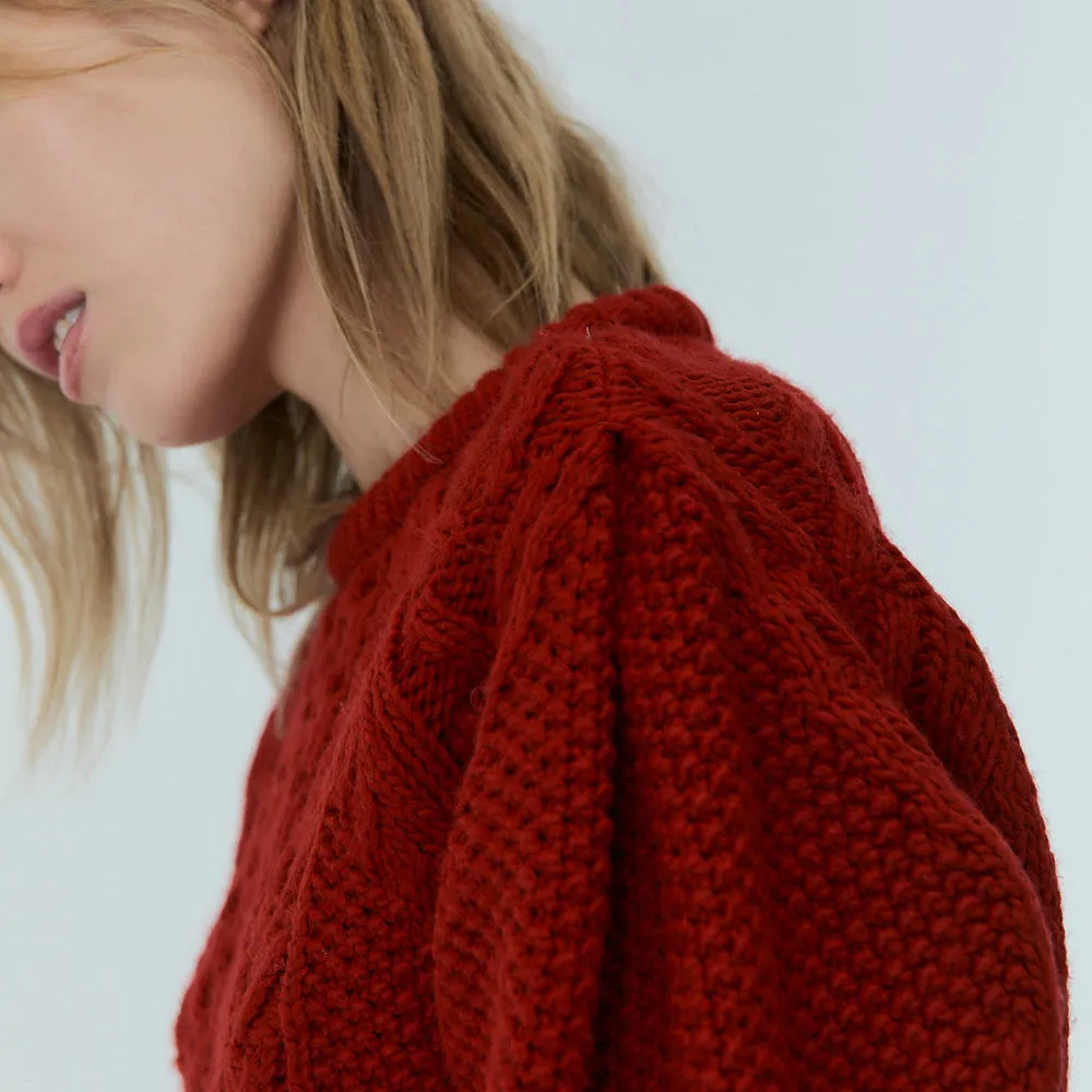 Tibet Woman's Jumper | Ruby Dusk