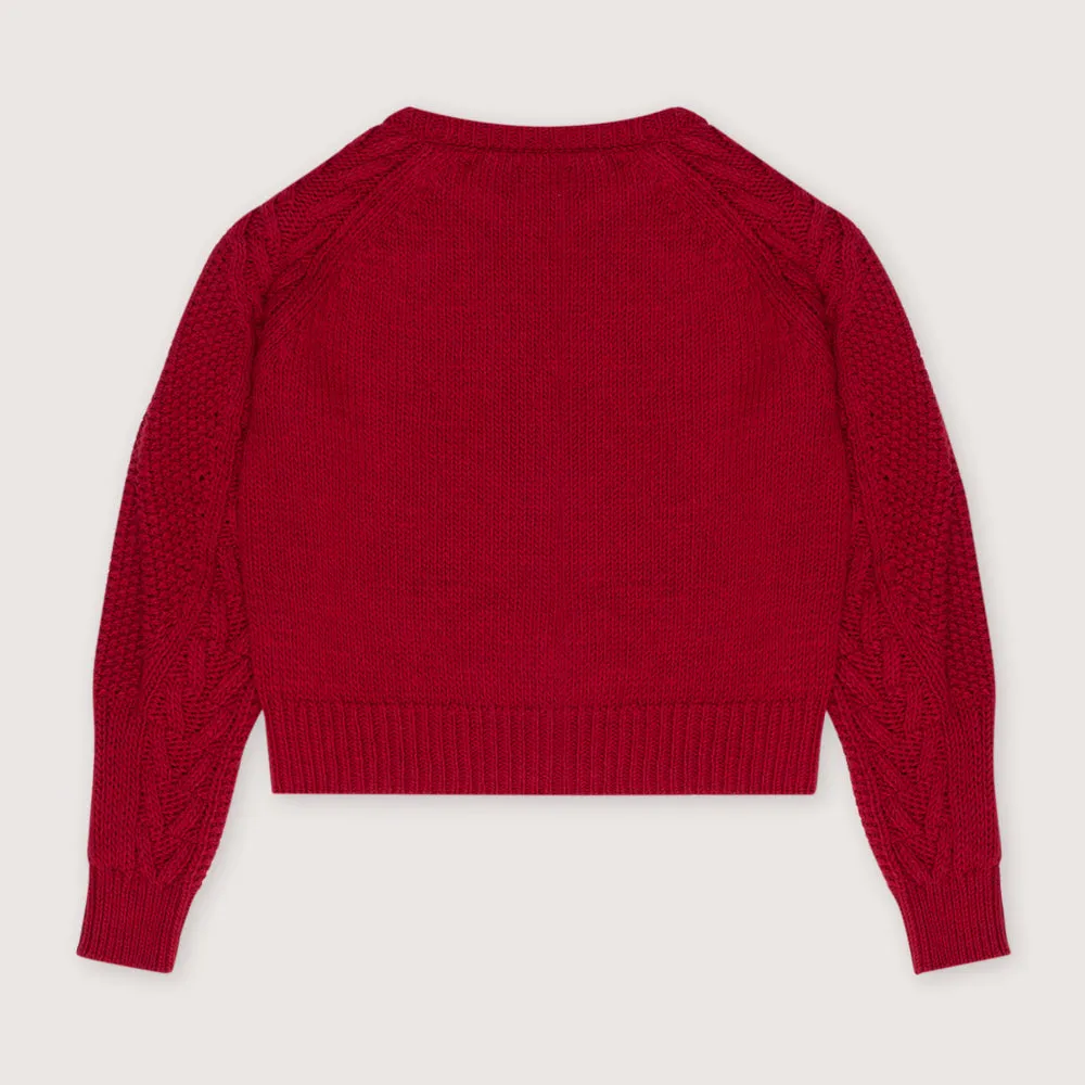 Tibet Woman's Jumper | Ruby Dusk