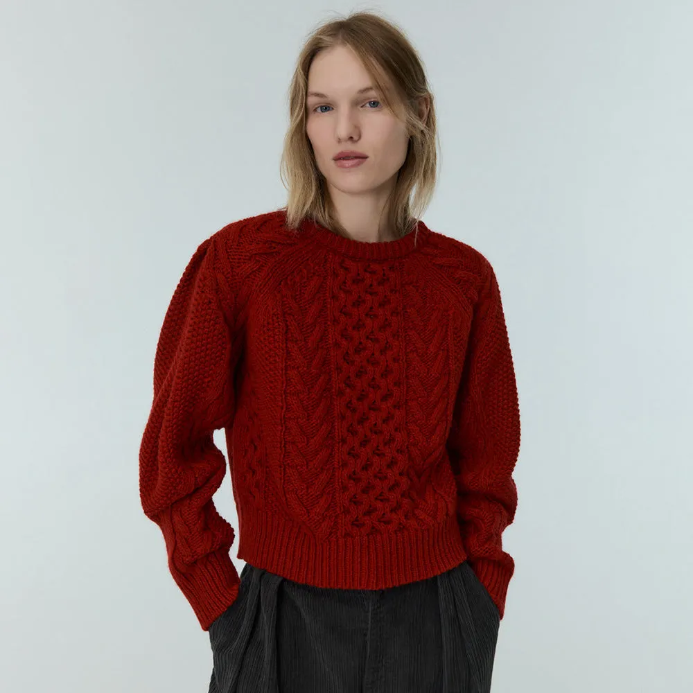 Tibet Woman's Jumper | Ruby Dusk