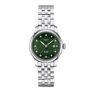 Tissot Le Locle Automatic 29mm Green Dial Diamonds Women's Watch T0062071109600
