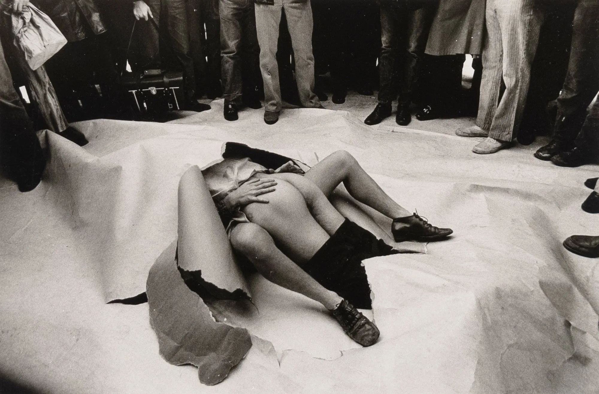 Untitled [Art happening in SoHo, Prince Street, New York City]