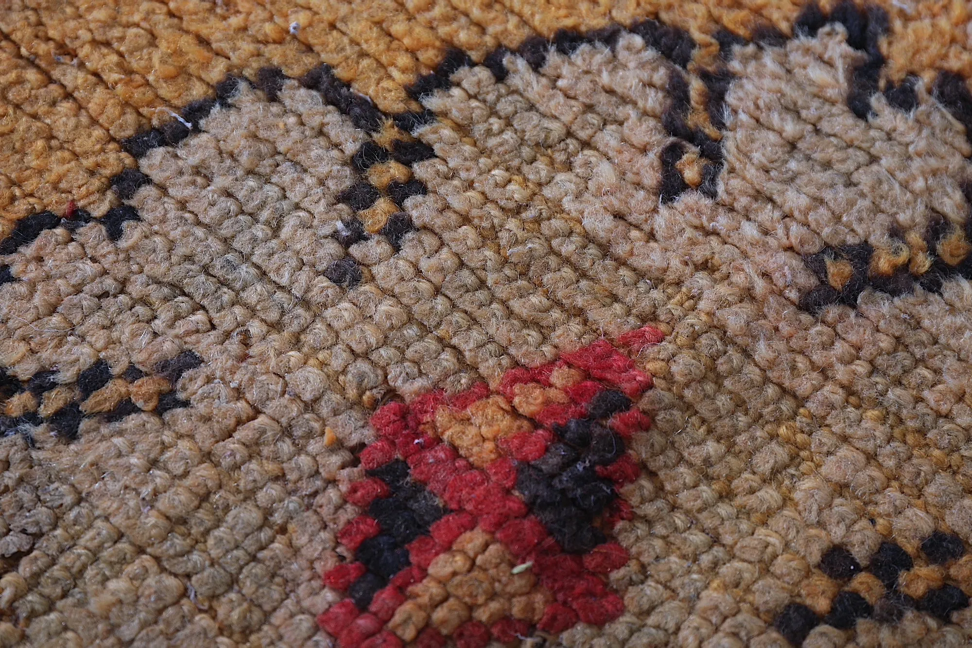 Vibrant Orange Moroccan Rug 5.2 x 11.6 FT - Handwoven Bohemian Charm