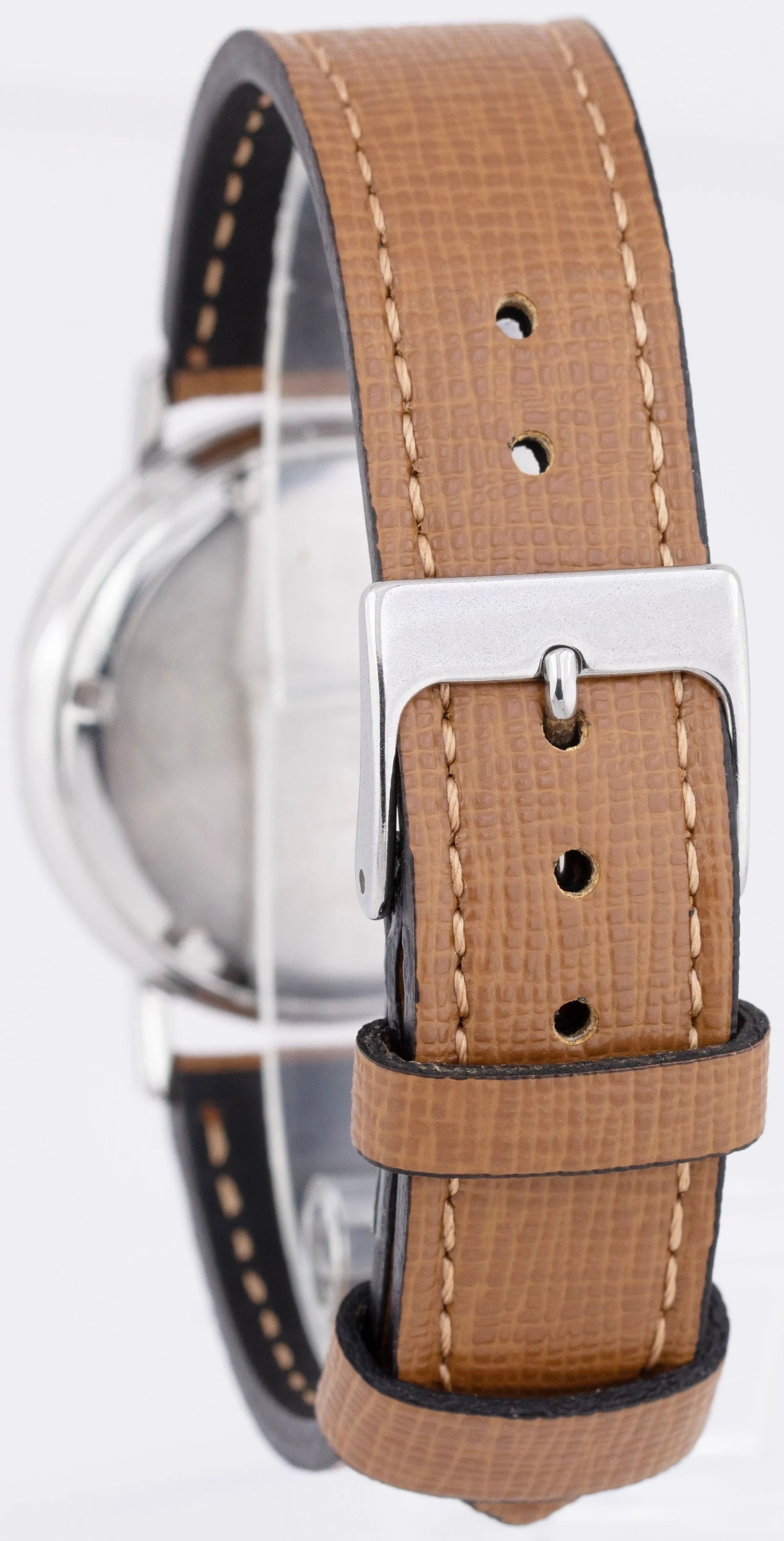 VINTAGE 1966 PAPERS Patek Philippe Calatrava Stainless White 33mm Watch 3509