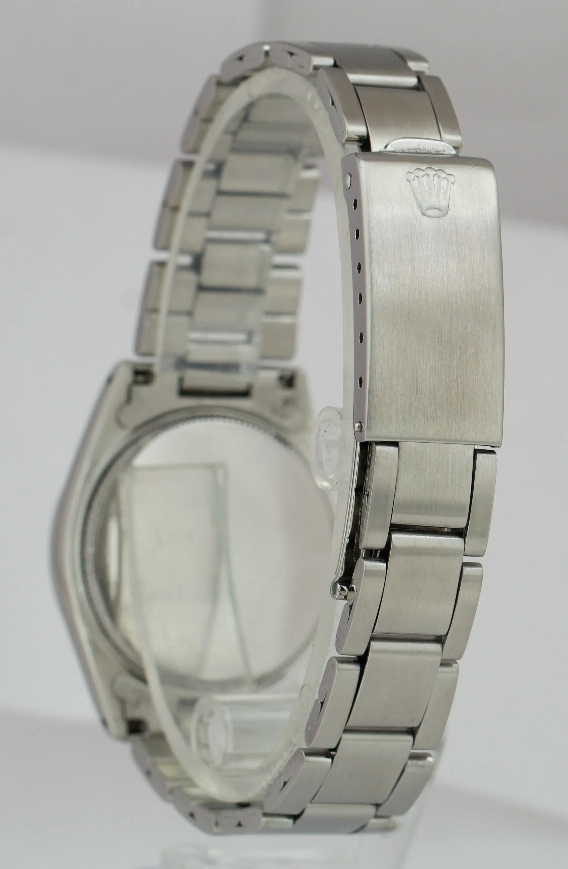 Vintage 1969 Rolex Oysterdate Precision 6466 Silver 31mm Midsize Stainless Watch