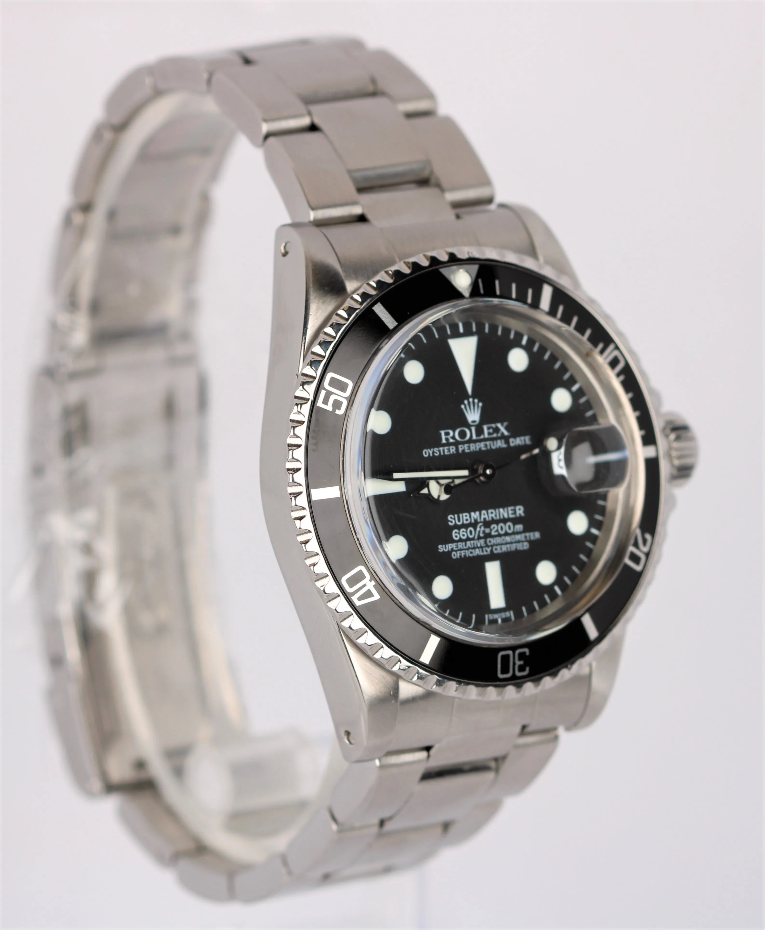 Vintage 1978 Rolex Submariner Date Stainless Steel Black Dial 40mm 1680 Watch