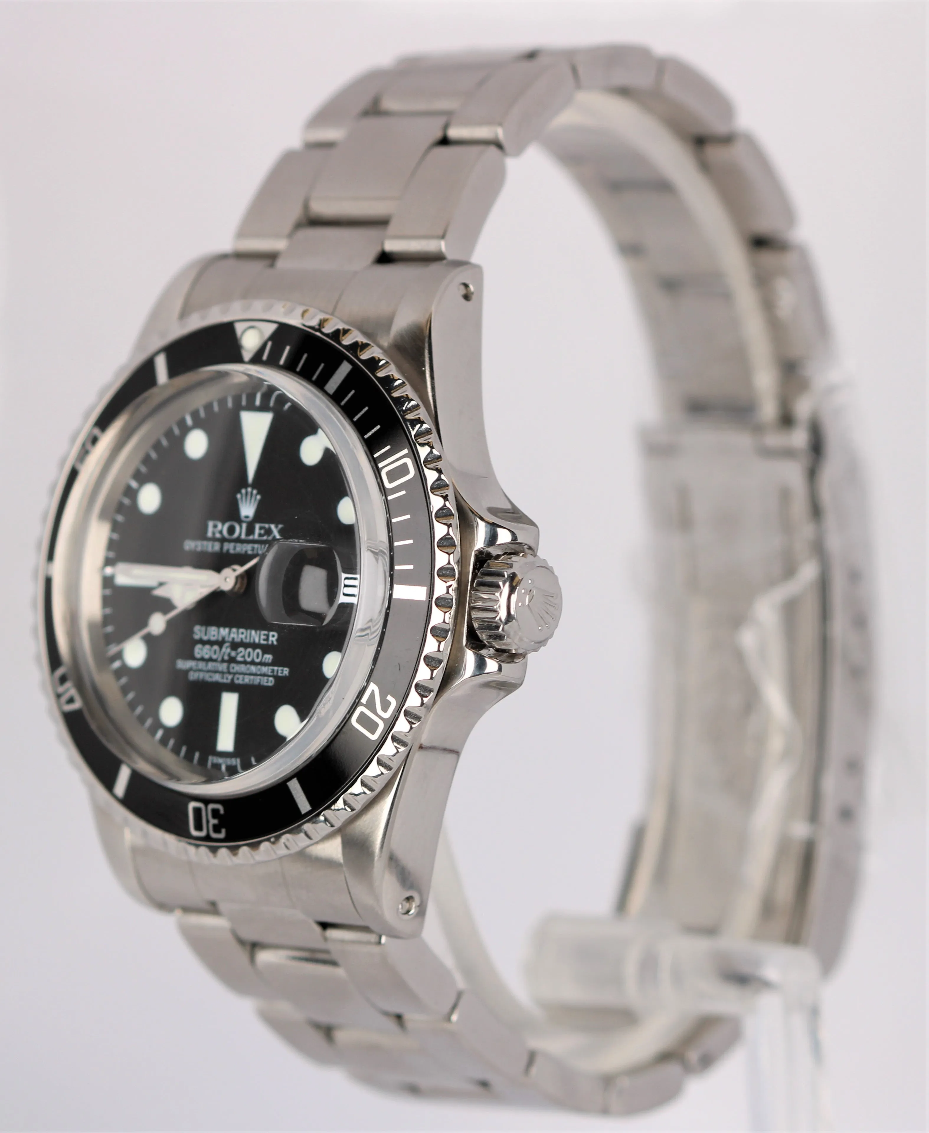 Vintage 1978 Rolex Submariner Date Stainless Steel Black Dial 40mm 1680 Watch