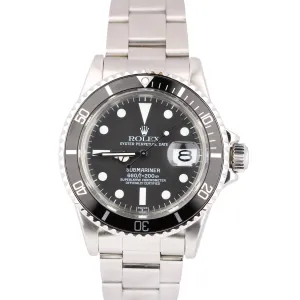 Vintage 1978 Rolex Submariner Date Stainless Steel Black Dial 40mm 1680 Watch